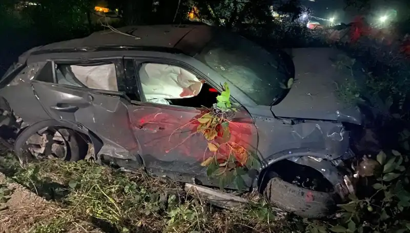 Alkollü Sürücünün Korkunç Kazası: Takla Attı ve Araç Hurda Yığınına Döndü