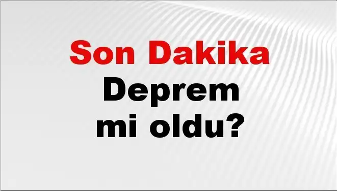 Adana'da Son Dakika Deprem: Detaylar ve İlk Bilgiler Burada!