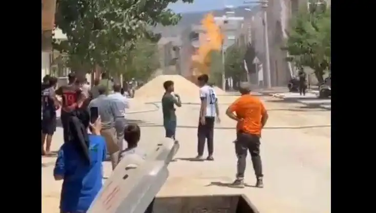 Kilis’te Doğalgaz Borusu Patladı: Şehirde Korku Dolu Anlar Yaşandı