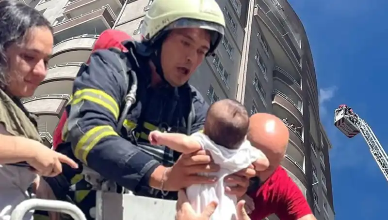 Kayseri'de 14 Katlı Binada Korkutan Yangın: Panik Anları Yaşandı