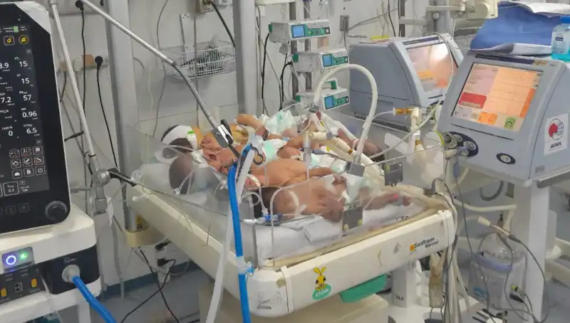 Gazze'de Sağlık Krizi: Doktorlar Bebekleri Kuvözde Yan Yana Yerleştiriyor