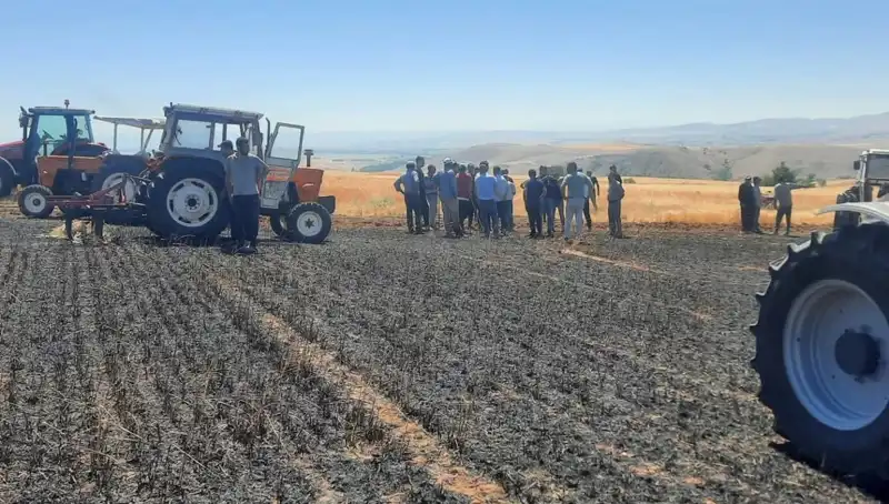 Yozgat'ta 100 Dönüm Tarım Arazisi Yangınla Yok Oldu